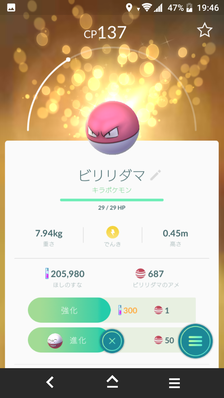 キラポケモン ビビリダマ ゲット Terumonぼうけんノート