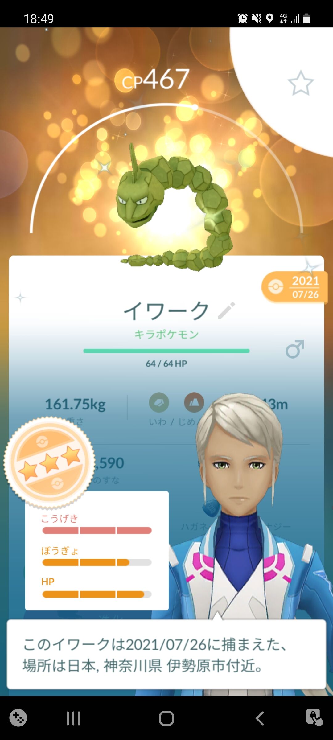 色違い3つ星イワーク ゲット Terumonぼうけんノート 色違い3つ星イワーク ゲット Terumonぼうけんノート