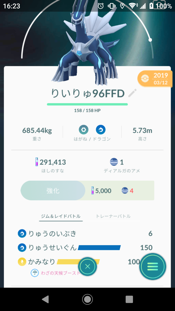 27匹目の技開放は ディアルガ Terumonぼうけんノート