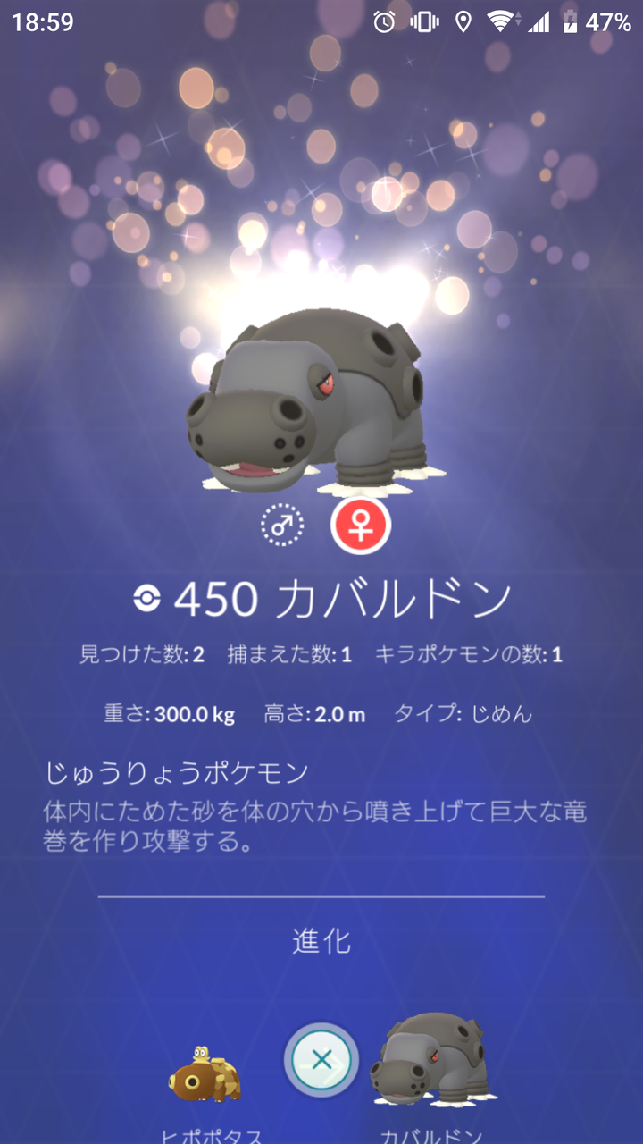 キラポケモン ヒポポタス ゲット Terumonぼうけんノート キラポケモン ヒポポタス ゲット Terumonぼうけんノート