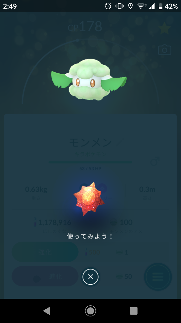 キラポケモン モンメン ゲット Terumonぼうけんノート