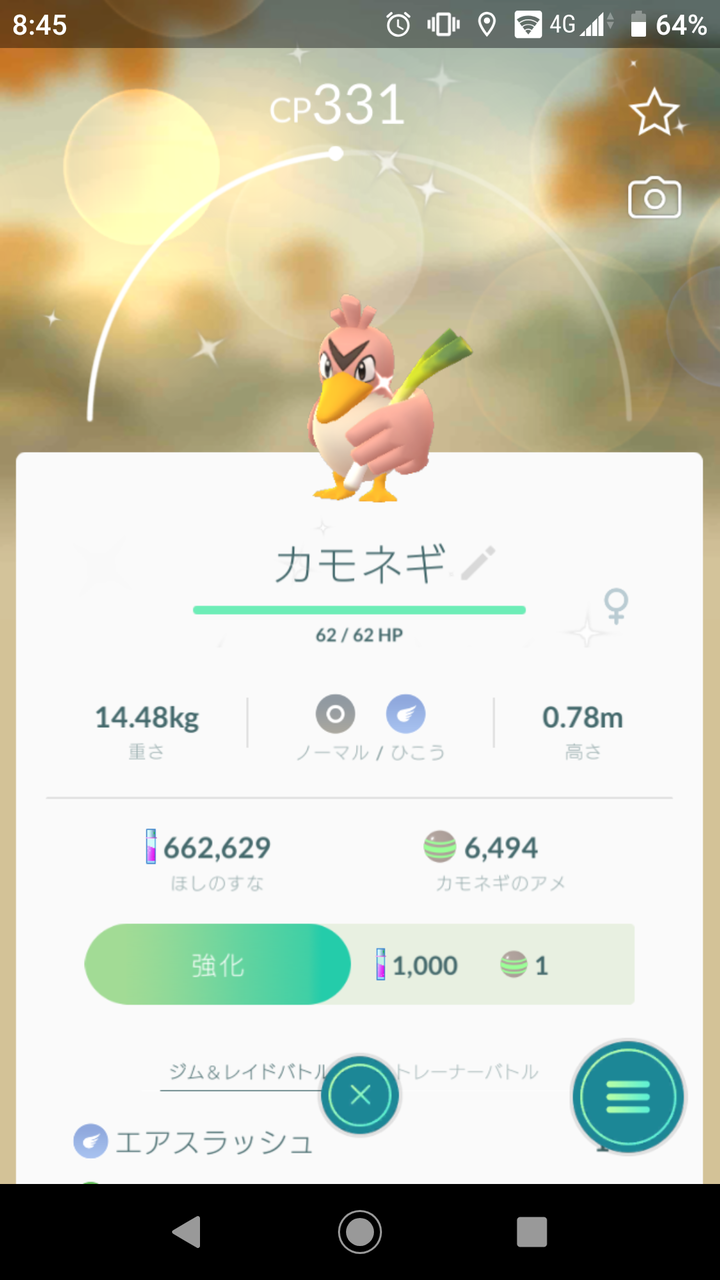 色 違い カモネギ