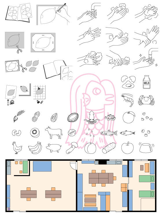 保健委員アイデアブック 掲載用イラスト Ad Chiaki 保健委員アイデアブック 掲載用イラスト Ad Chiaki