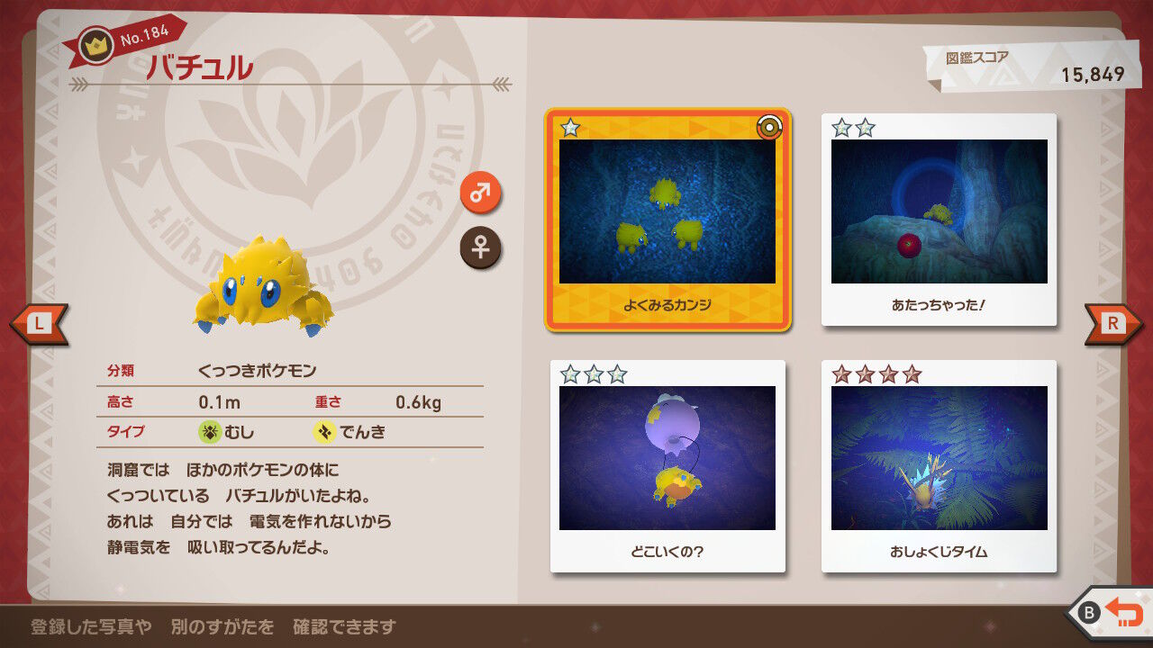 New ポケモンスナップ ヌメルゴン サンダース フワンテ バチュル ねこじゃらし New ポケモンスナップ ヌメルゴン サンダース フワンテ バチュル ねこじゃらし