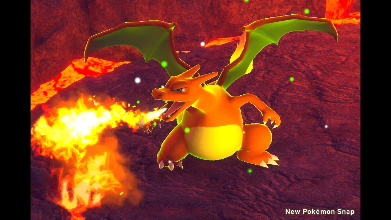 New ポケモンスナップ バクフーン ファイアロー ブースター コータス リザードン ねこじゃらし