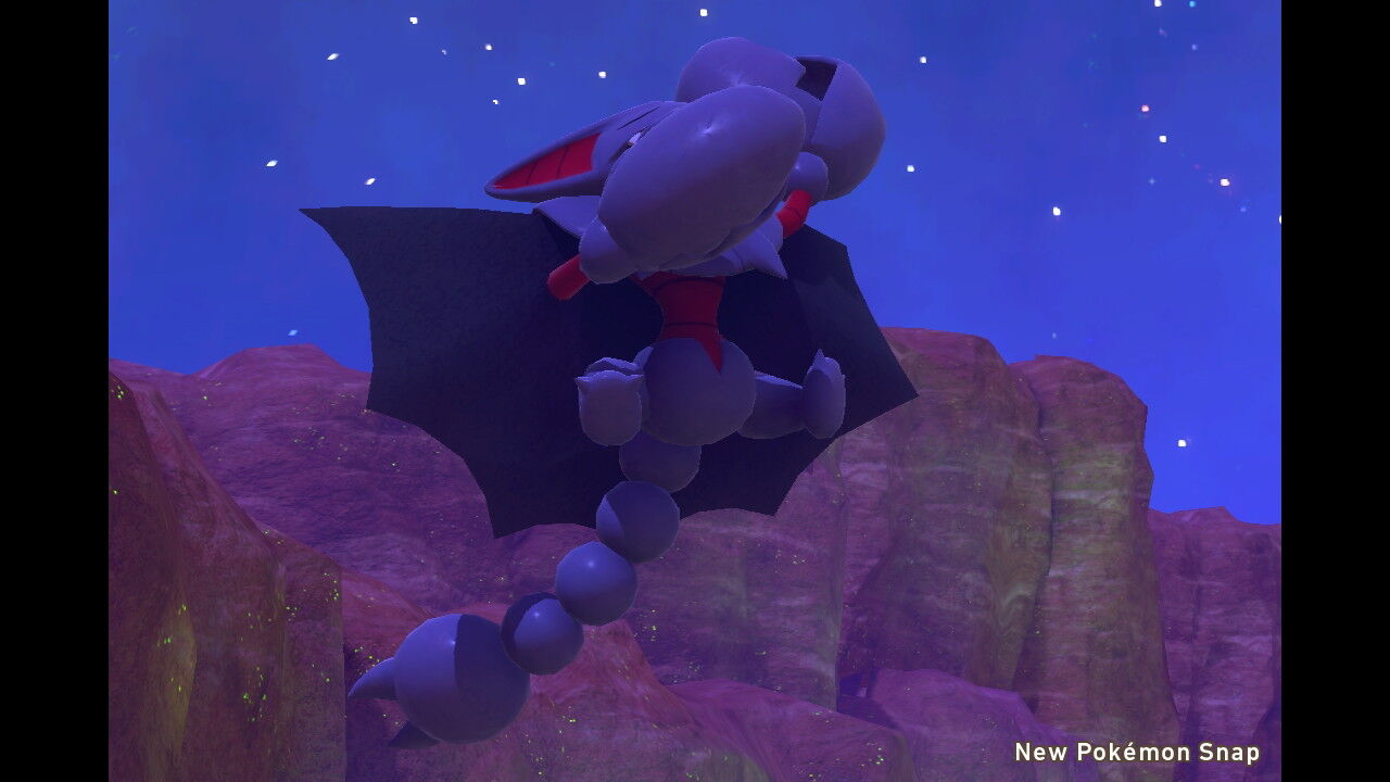 New ポケモンスナップ カラリ荒野 夜 グライオン ゼラオラ ねこじゃらし