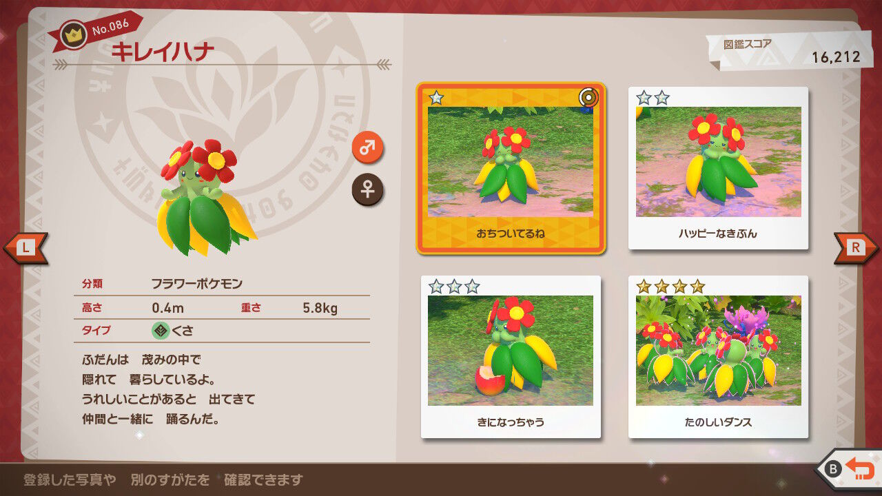 New ポケモンスナップ キレイハナ マッギョ カイリキー カメックス ねこじゃらし