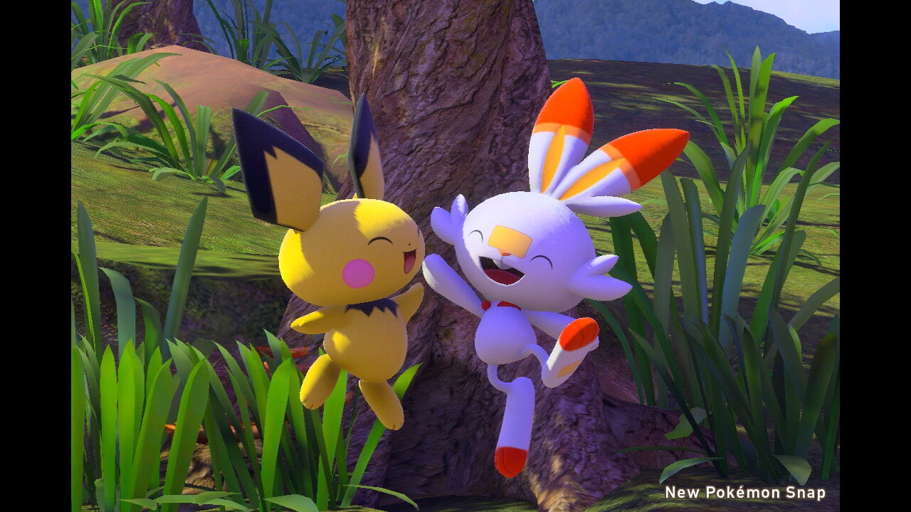 New ポケモンスナップ 公園にいるかわいいポケモン達 ねこじゃらし