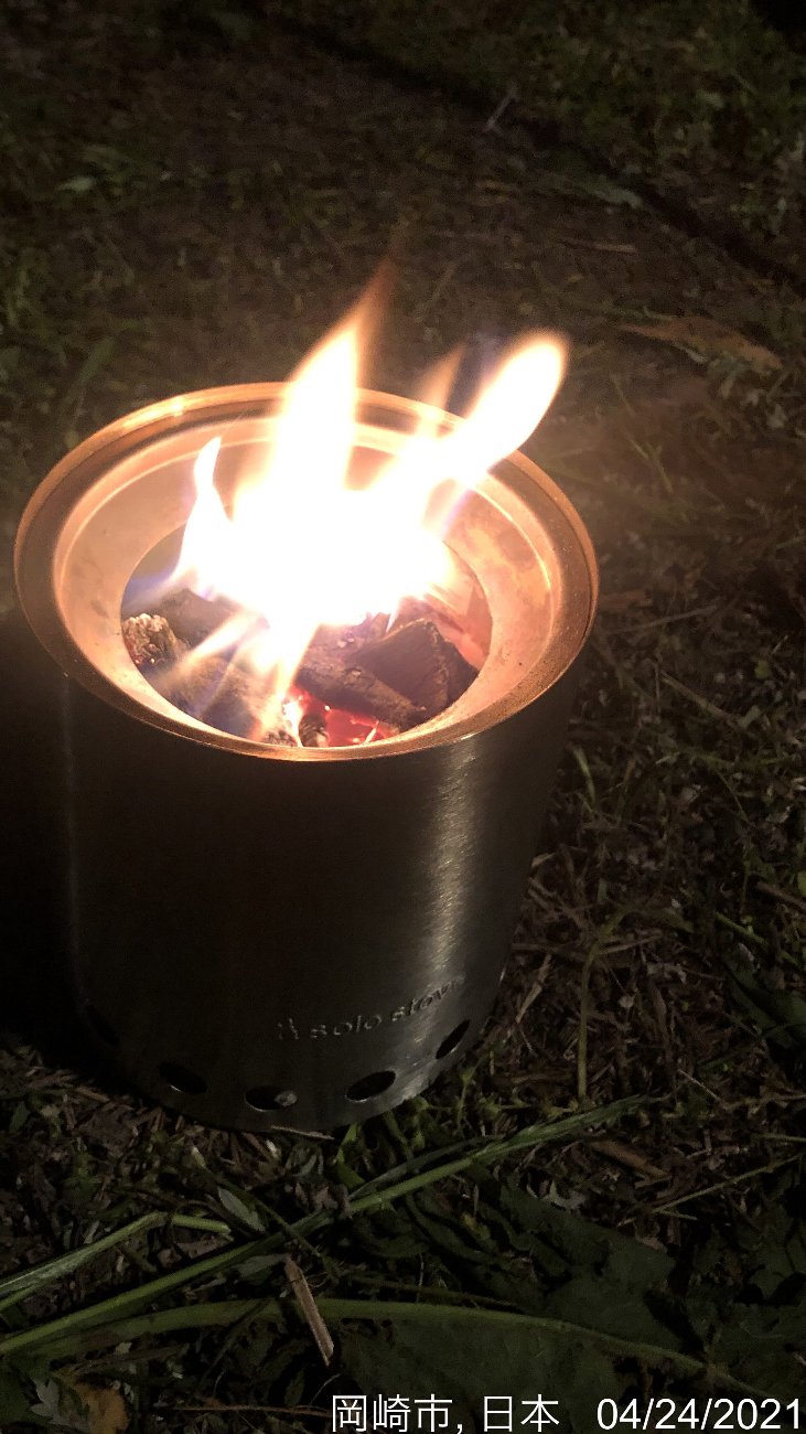 SoloStoveTitan(ソロストーブタイタン)+Pot1800(ポット1800)コンボ