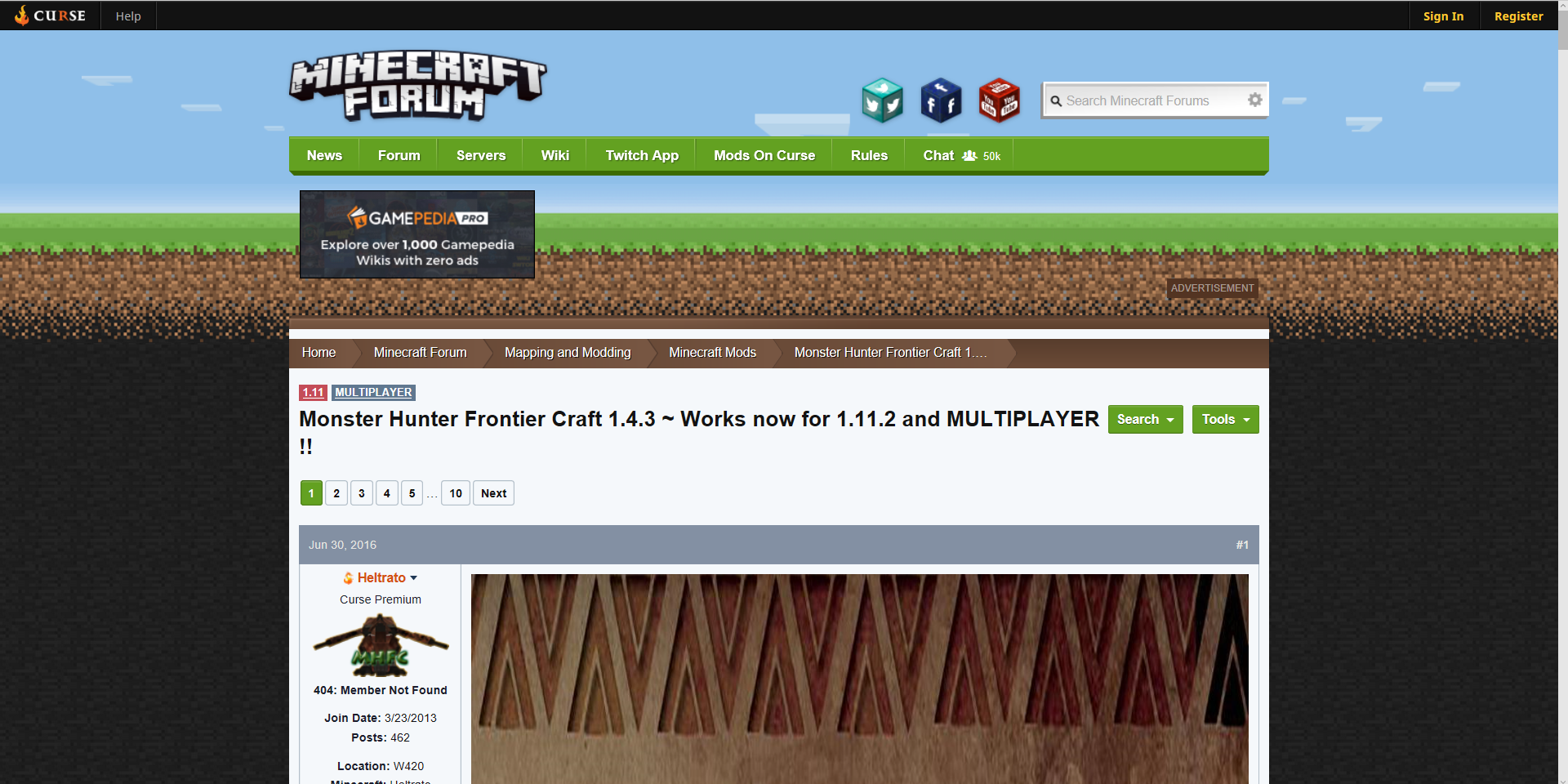 Minecraft Ver1 11 2 モンハンmod導入方法紹介 8 06更新済み まったりtetyanのゲーム日記