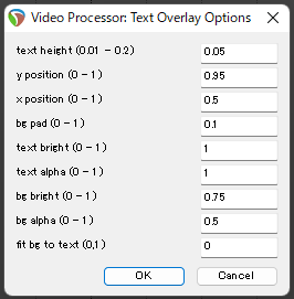 VPTextOverlaySettings