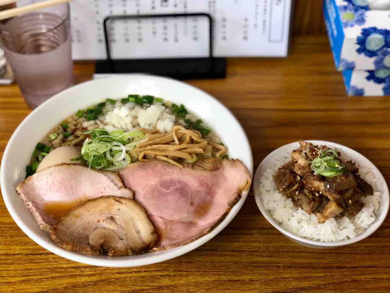 とのさき 豚そば 大 味玉 中華そば チャーシューめし 小 The 99 秋田でラーメン と言うより秋田のグルメブログなりつつあります