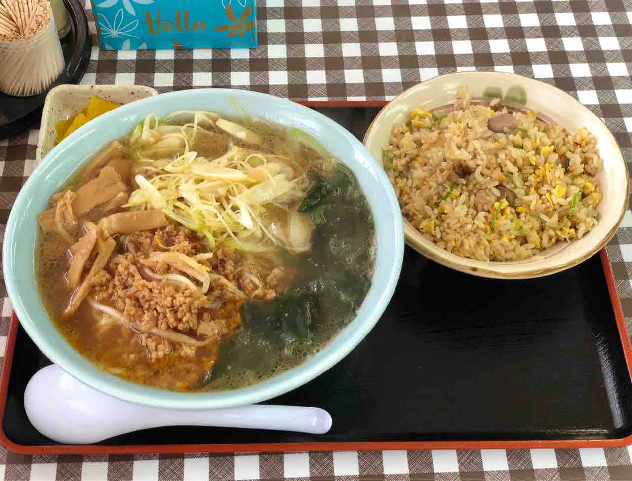ばんり ネギ南蛮ラーメンとチャーハン The 99 秋田でラーメン ばんり ネギ南蛮ラーメンとチャーハン The 99 秋田でラーメン