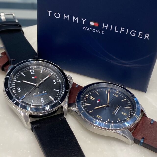 【美品】  トミーヒルフィガー　時計 TOMMY HILFIGER トミーヒルフィガー クロノグラフ 腕時計 動作品