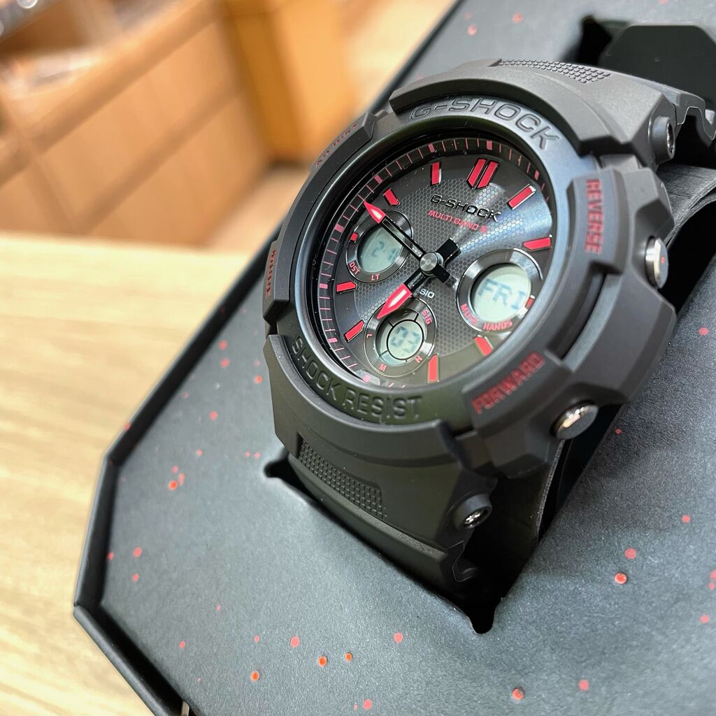 カシオ　G-SHOCK ソーラー電波時計 　AMG-M100FP-1A4JR 7539cbce38ea6faf65186c873f763f