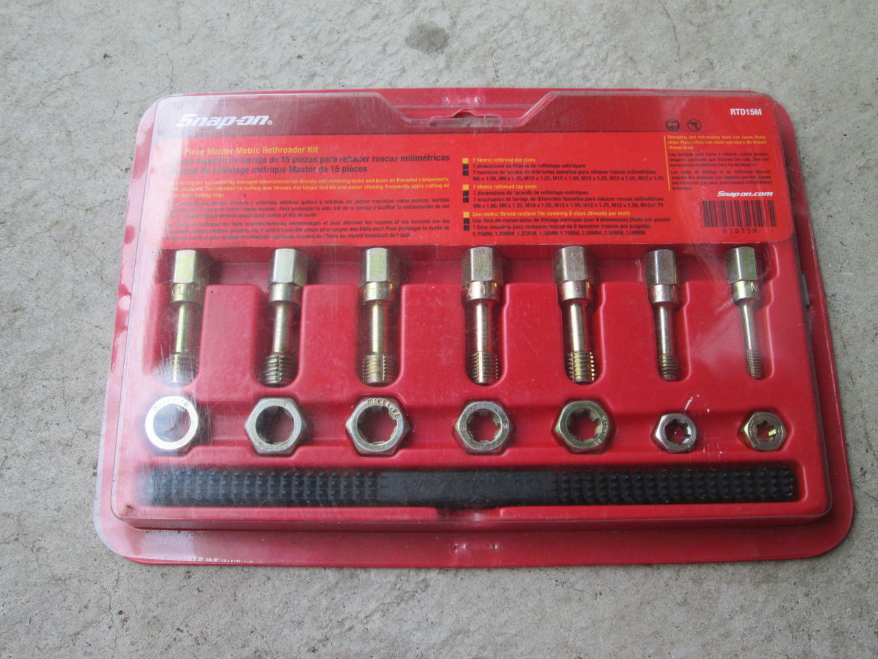 元祖 44ヨタハチのトピックス : 工具探訪 その4 Master Metric Rethreader kit/snap-on