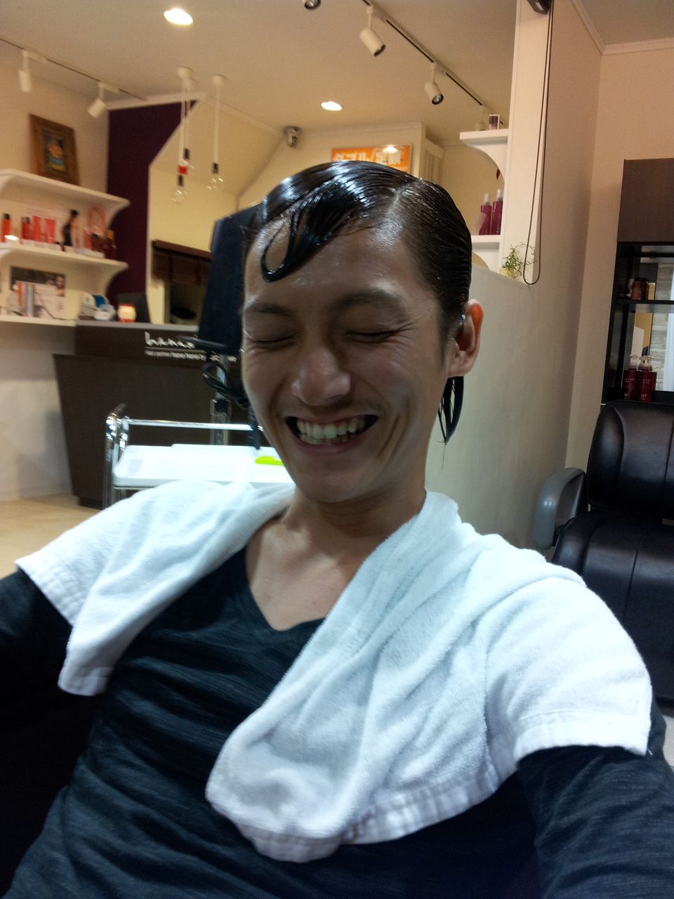 パンク系からの清楚系男子 Twohair Ginza Hanahana紫原