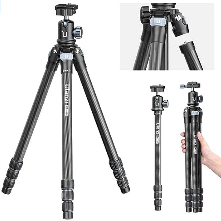 Ulanzi カーボン三脚MT-61 Ulanzi MT-61 レビュー｜カーボン＆アルミ合金製の軽量トラベル