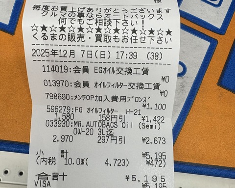 【画像】オートバックス来てオイル交換してるけど高杉ワロタｗｗｗｗｗｗ