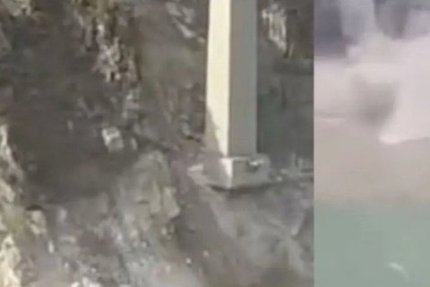 2025年に完成したばかり 全長758mの巨大な橋が崩落