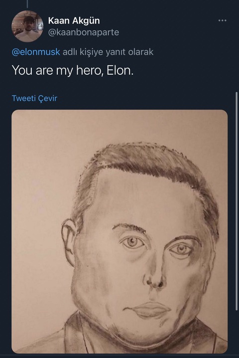 【画像】イーロン・マスクさん、似顔絵を描いたガチのイーロンファンにブチギレwww