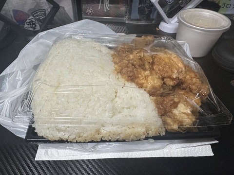 【画像】この唐揚げ弁当ヤバくね?