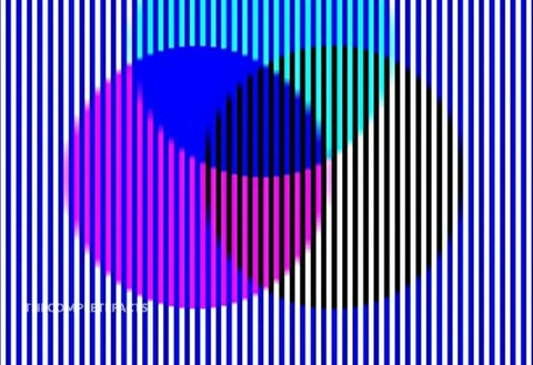 黄色は全く存在しないのに存在してるように見える図