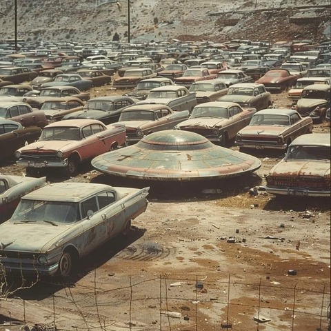 【動画】UFOが町外れに墜落 → 現在取り調べ中