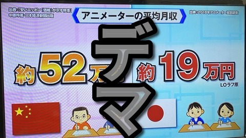 【画像】 池上彰がまたデマを流す 「中国のアニメーターの収入は５２万円」 中国人「１０万以下やぞ」