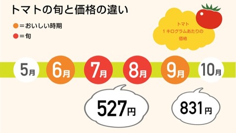 TBS、季節外れのトマトで物価高アピール