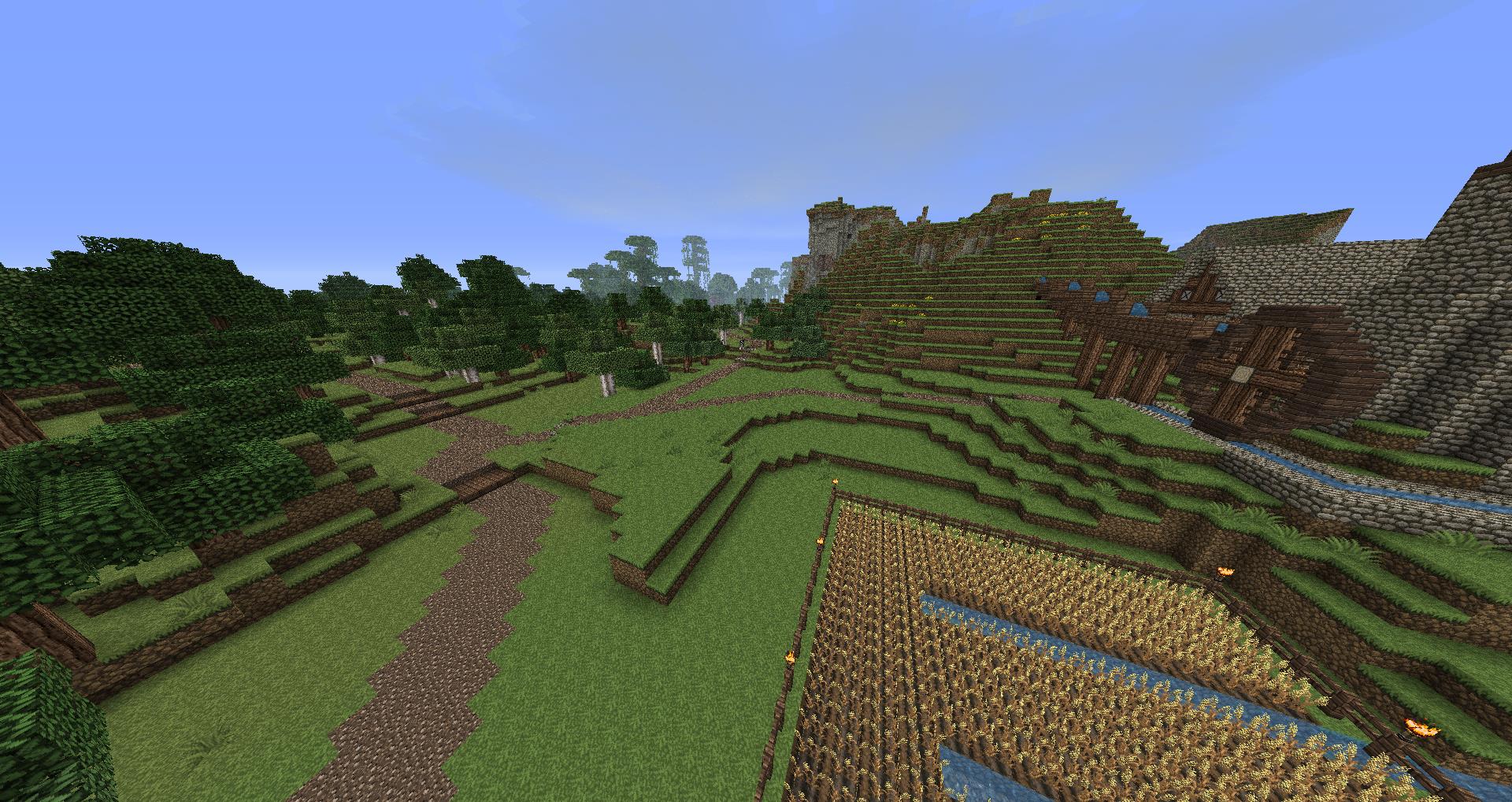 Greenbark 北門側農場の追加と 墓地の追加 The Blue Shroud Minecraft Blog Greenbark 北門側農場の追加と 墓地の追加 The Blue Shroud Minecraft Blog