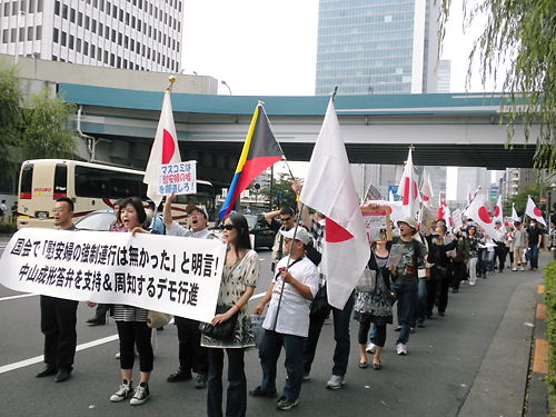 DSCN0645中山成彬議員の国会答弁を周知するデモ20130609
