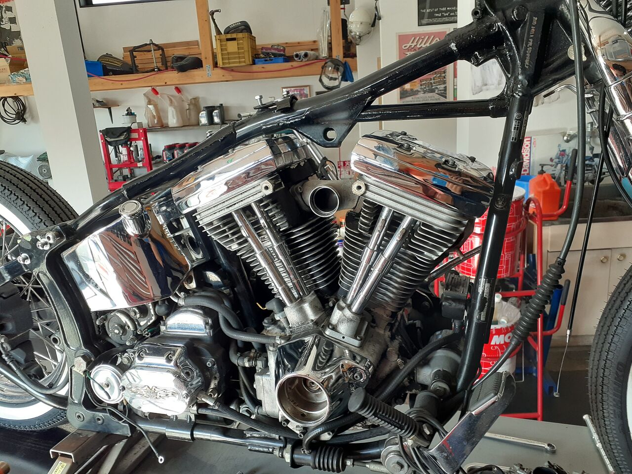 90 FXSTSをナローチョッパーにする！その4 祝！納車