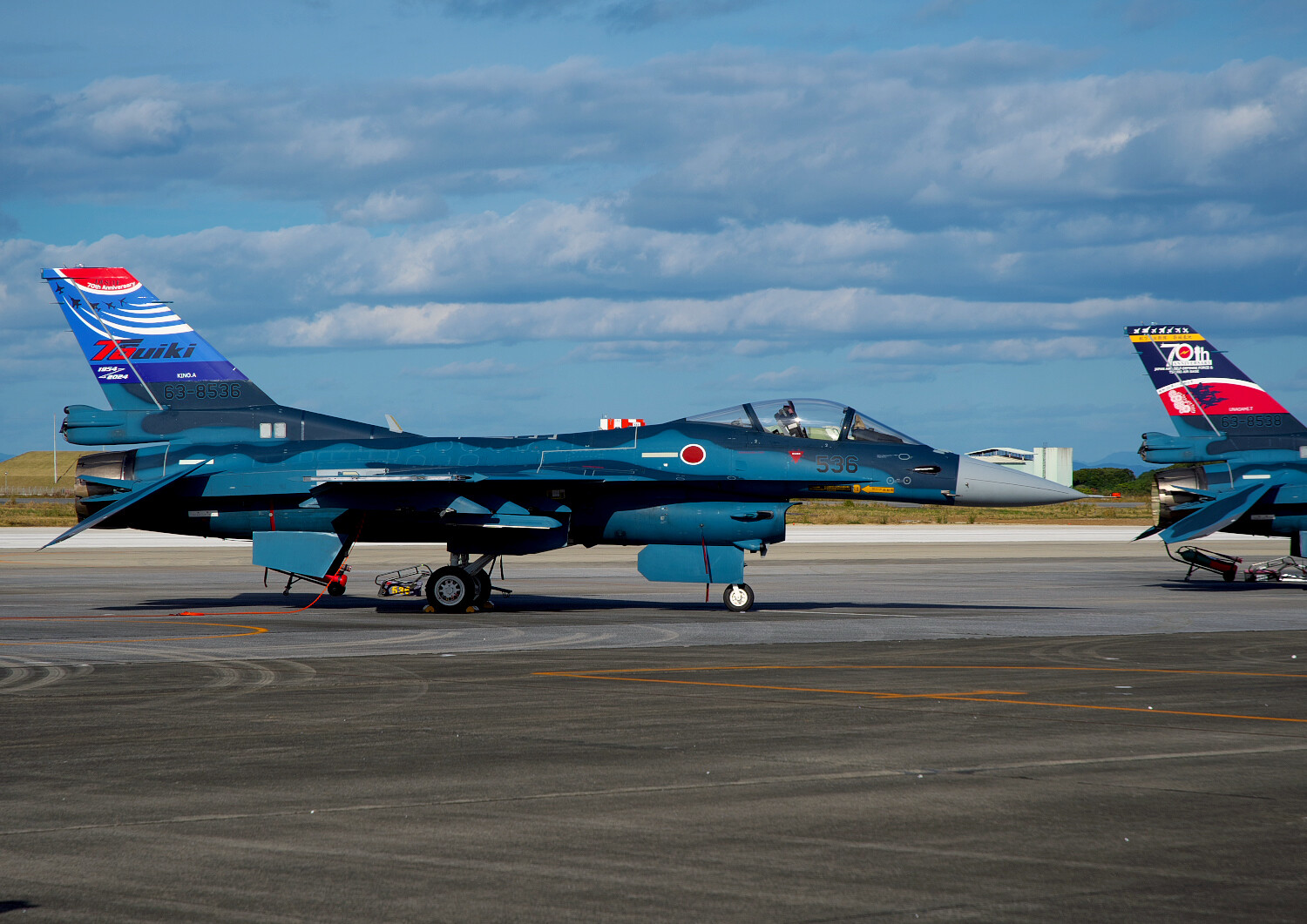 航空自衛隊 築城基地 F-2A 空自70周年記念塗装機 : THE ALIENS NEST