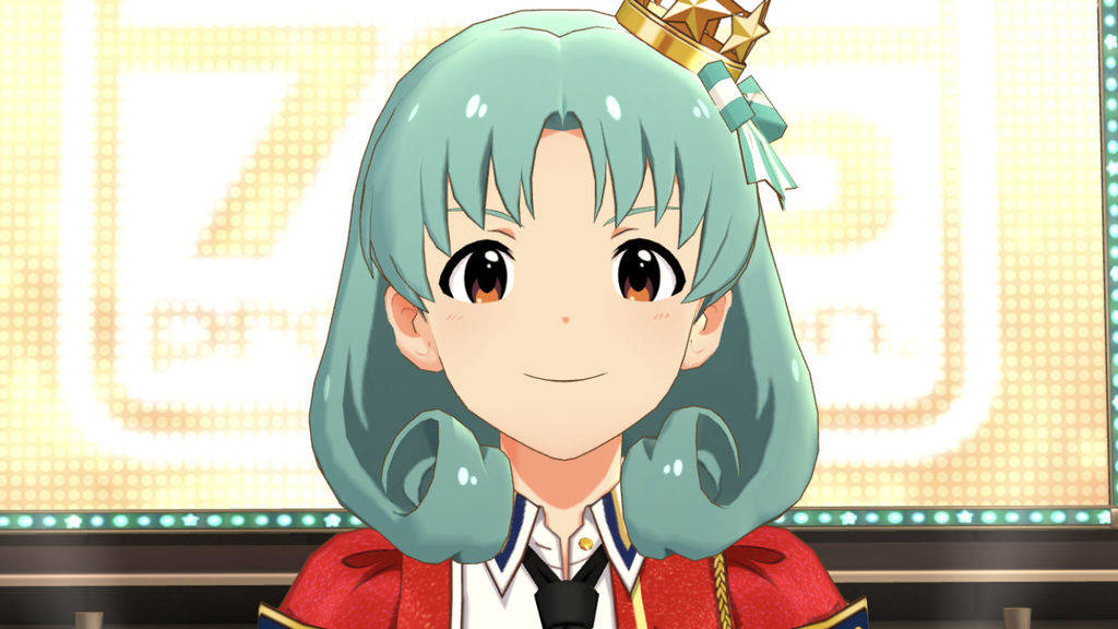 ミリシタ ジブリのドヤ顔撮ってたけど表情が似合わない子や髪が凄いテカってたり 口元が特殊なキャラいたりで面白い ミリシタまとめ アイドルマスター ミリオンライブ シアターデイズ