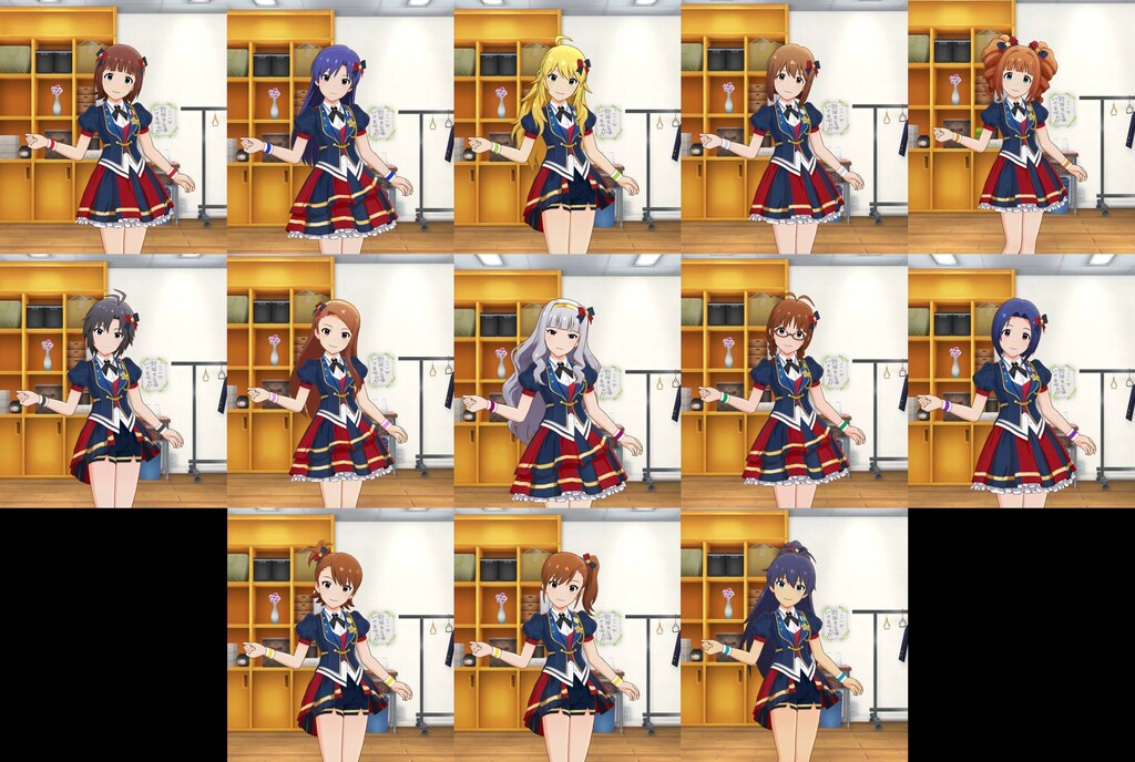 ミリシタ 765asのロイヤル スターレット修正前 修正後比較