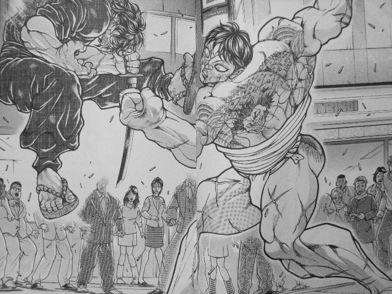 刃牙道 第19巻 強大なる握力 一撃必殺の力 ぶつかり合う二人 勝負の行方は 3階の者だ