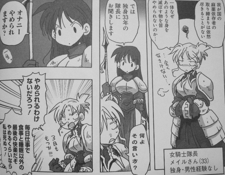 33歳独身女騎士隊長 女騎士隊長と愉快な仲間たちの 楽しくもお下品な毎日 3階の者だ