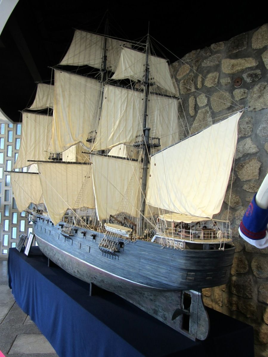 トルコ軍艦エルトゥールル号の模型 本州最南端 串本町を訪れる ロープを知る