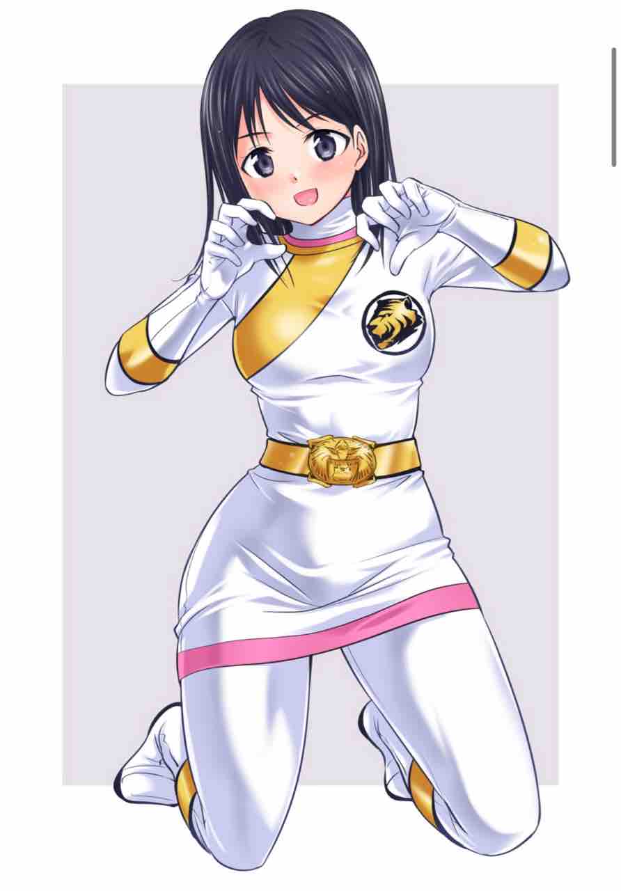 ガオホワイト　エロ キラメイグリーン・ピンク・ガオホワイト、マジブルー・ピンク全裸イラスト : 別荘の書斎