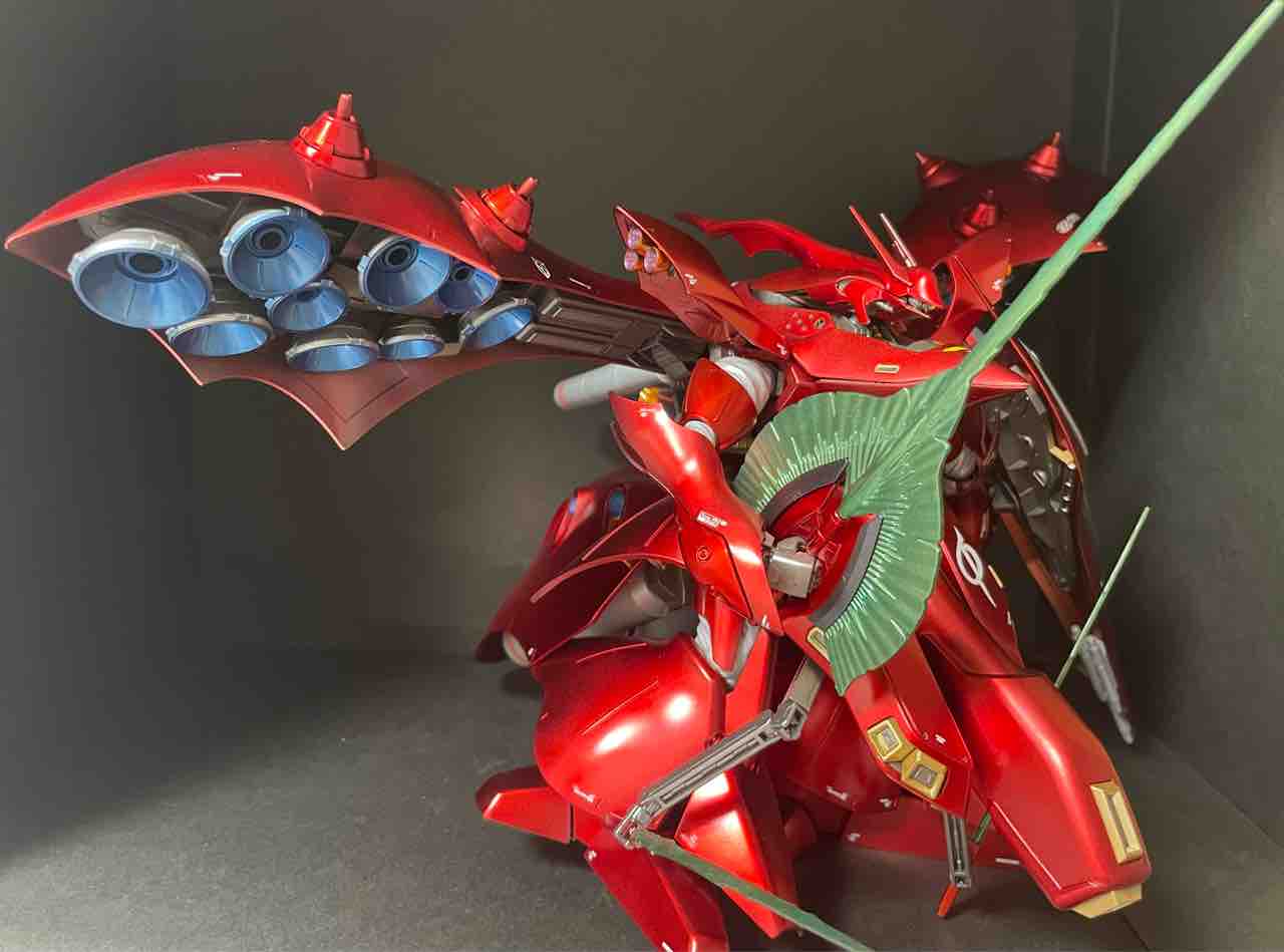 HGUC ナイチンゲール 塗装完成品 極光沢仕上げコンパウンド HG