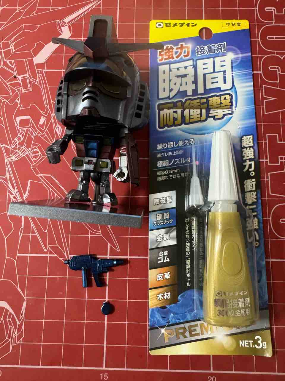 1/1 ガンプラくん DXセット ブラック キャンディ塗装 で仕上げてみまし