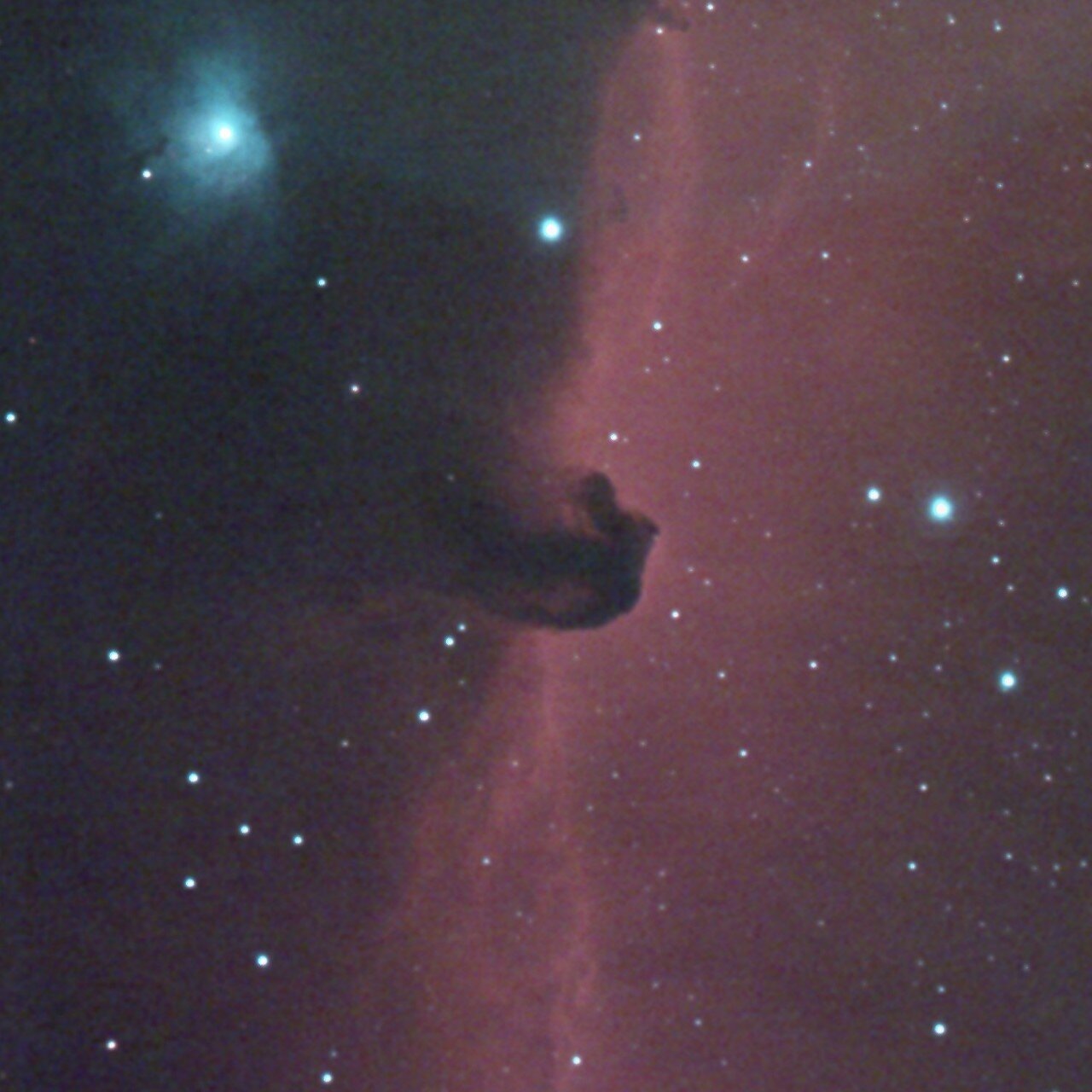 馬頭星雲 燃える木星雲 Al107ph 22年2月24日夜 星は空の彼方 月よりも遠く