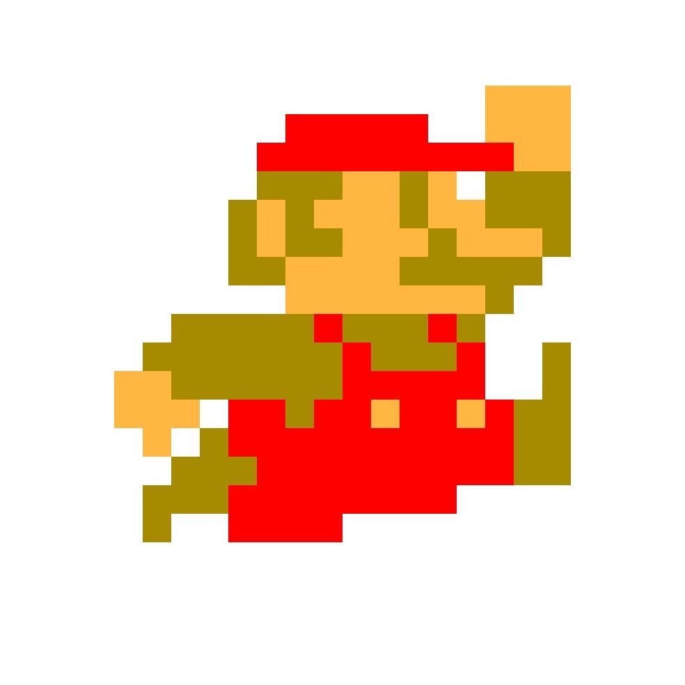 スーパーマリオブラザーズ マリオのドット絵図案 アイロンビーズ図案ちゃんねる スーパーマリオブラザーズ マリオのドット絵図案 アイロンビーズ図案ちゃんねる