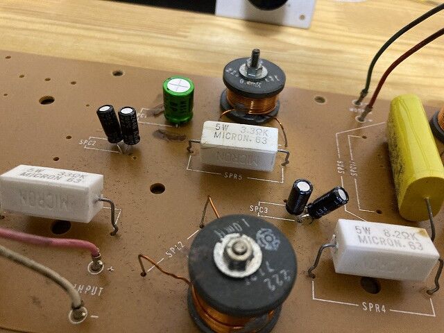DIATONE 180000-25V コンデンサー配線付き DIATONE 180000-25V コンデンサー配線付き