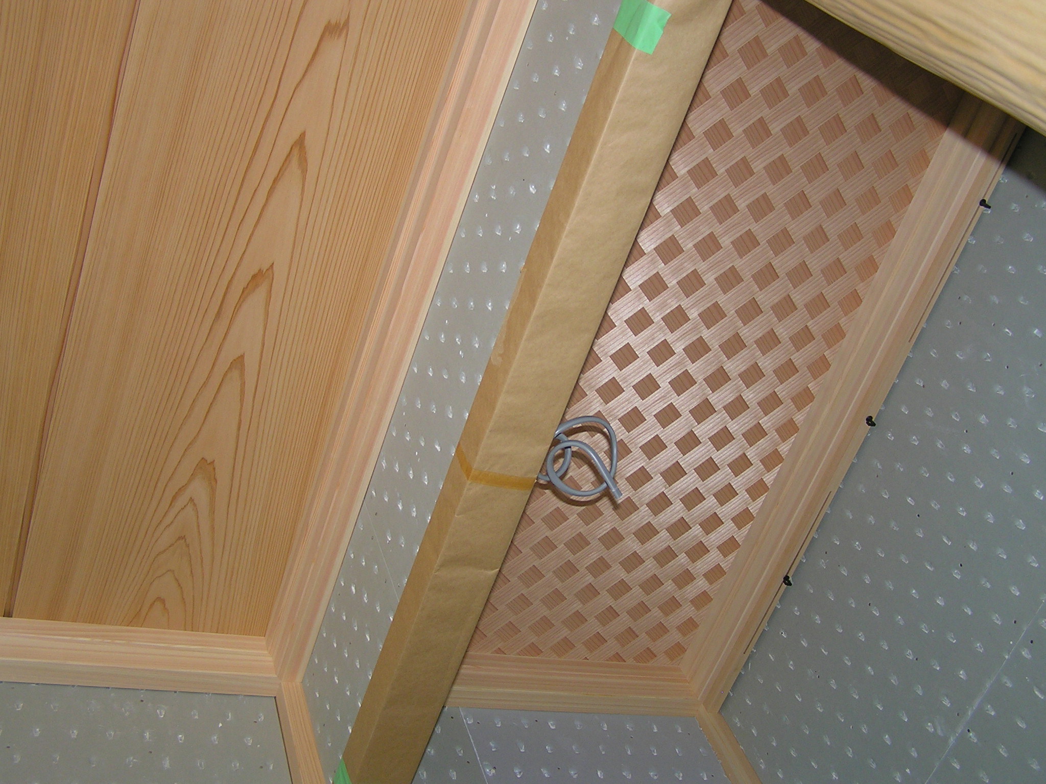 和室の工事 ６ 床の間の天井 家をすでに建ててしまった人は 読まないでくださいハウス