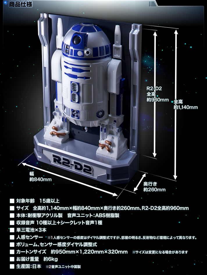 R2-D2の等身大フィギュアが発売決定!しかも意外とリーズナブル