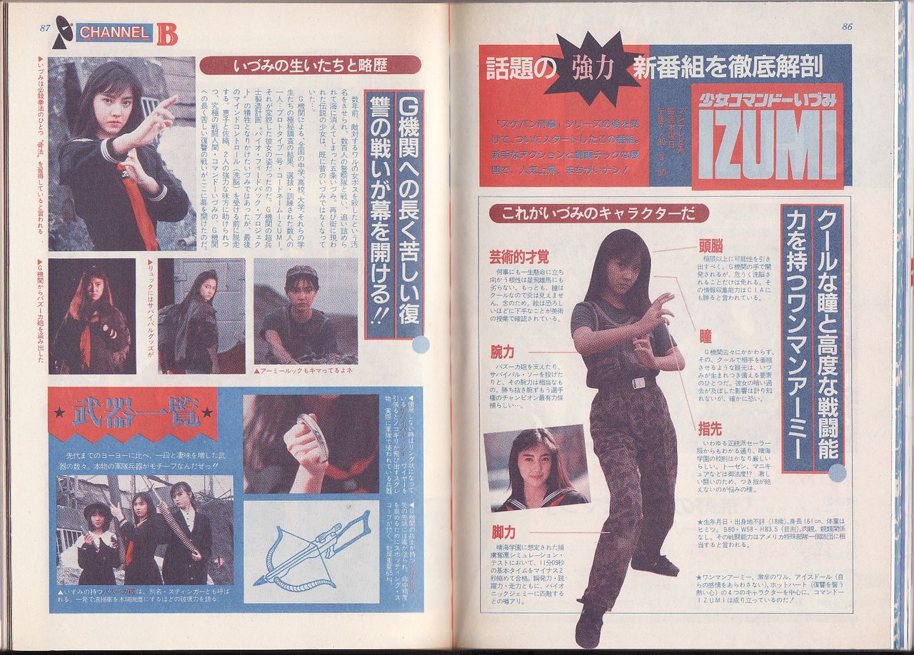 少女コマンドーIZUMI 概要 : パチンコCR銀河鉄道999と80年代