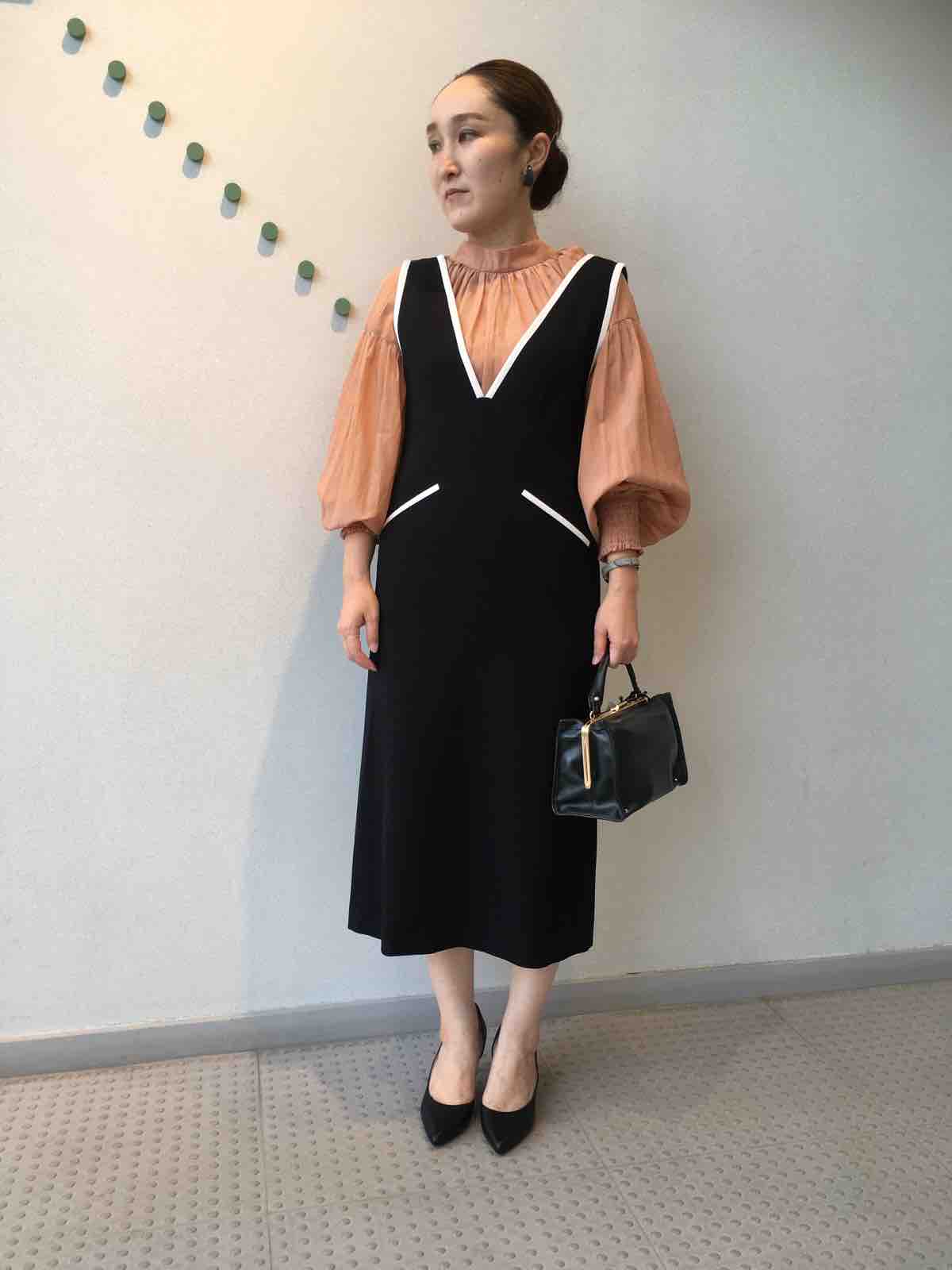 Tiara✨バイカラージャンスカ ブラック ホワイト サイズ2 バイ