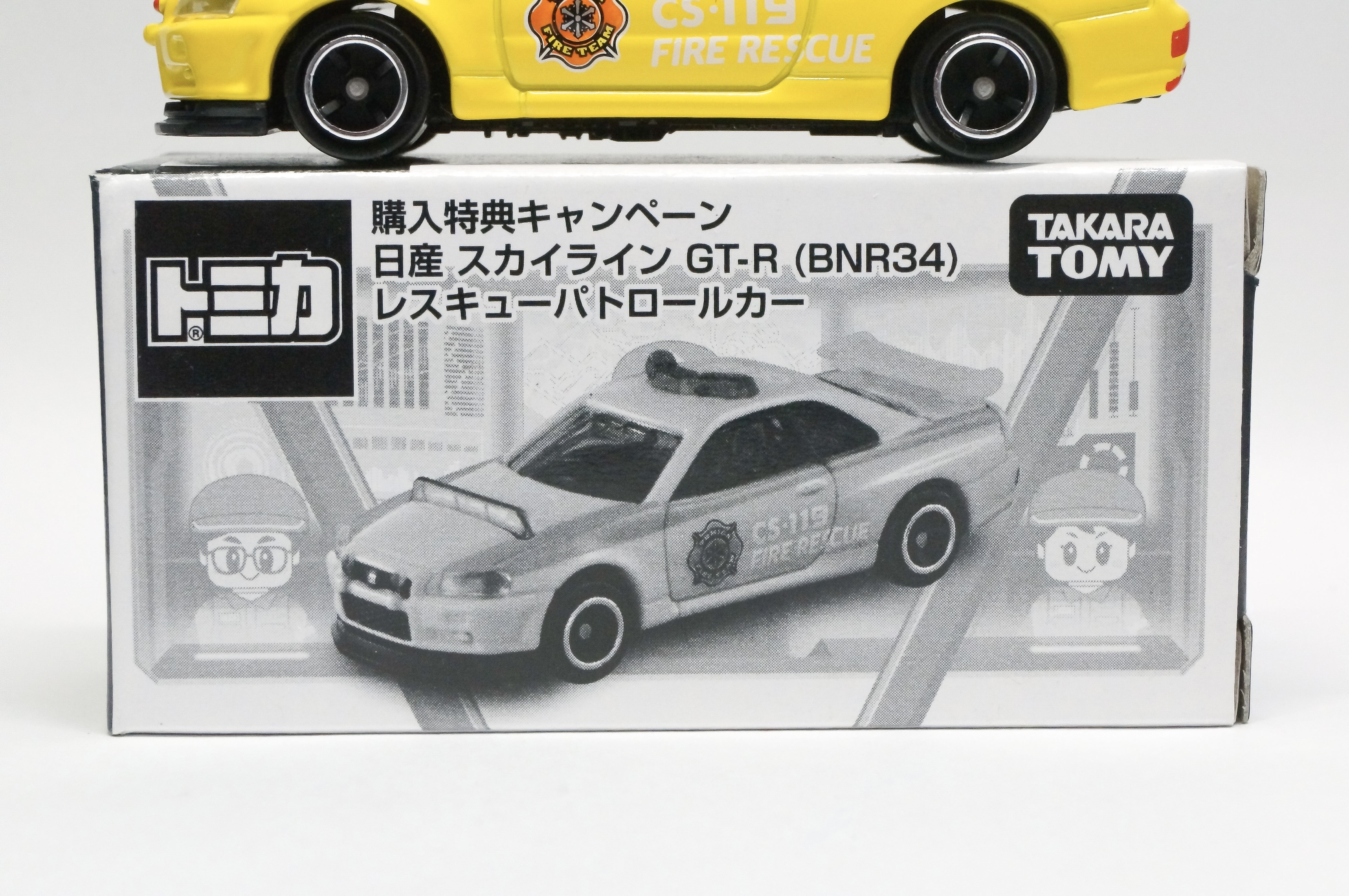 購入特典キャンペーン 日産 スカイライン GT-R(BNR34) レスキュー 